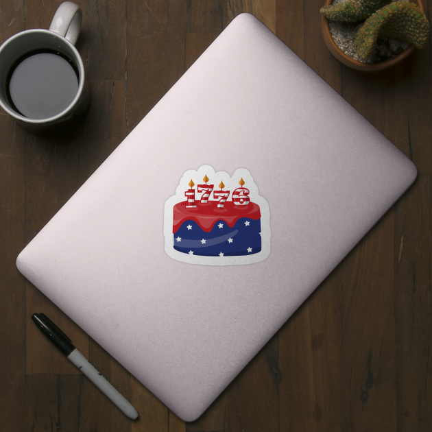 4th of July Happy Birthday America cake American Flag Gift by Ramadangonim